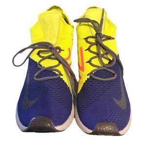 Nike Air Max 270 Flyknit Mens Size 8 Purple Volt Pink Running Shoes AO1023-501